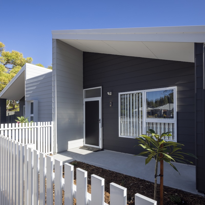 metrostrata 8 unit development perth property developers builders kwinana timber framed construction external dark grey