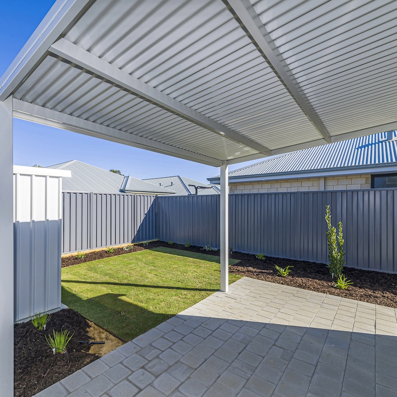metrostrata property developments perth builders duplex side by side timber framed construction backyard alfresco forrestdale