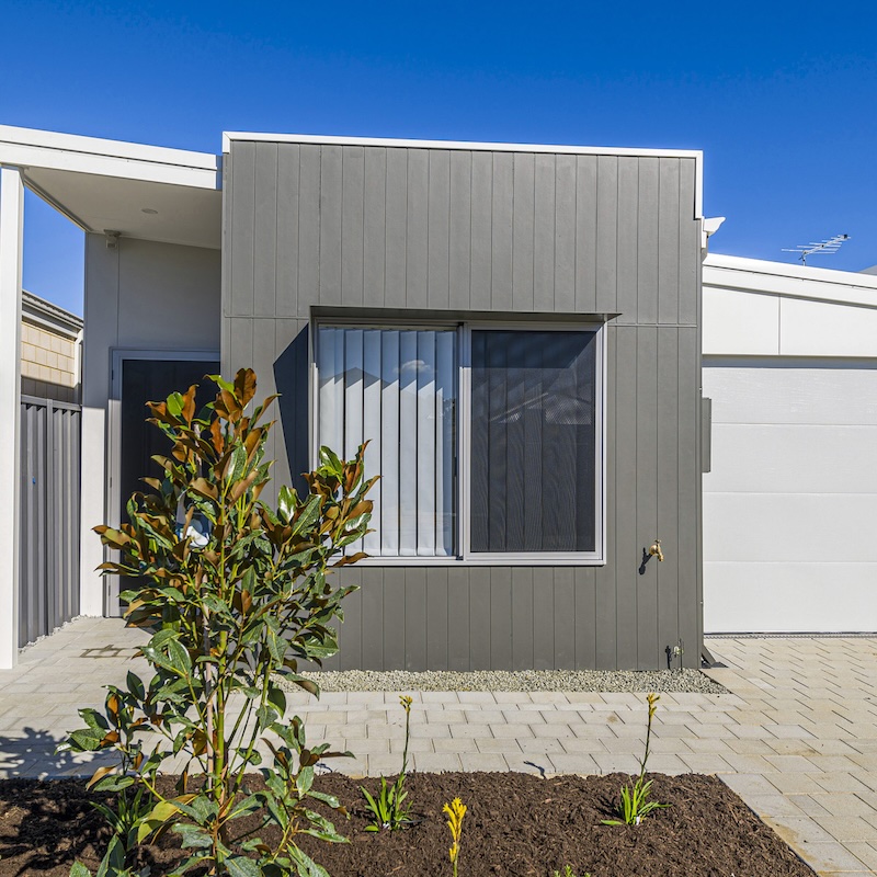 metrostrata property developments perth builders duplex side by side timber framed construction grey external forrestdale